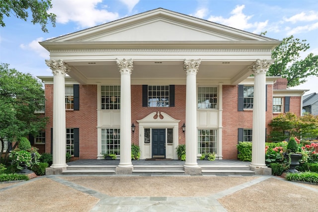 view of greek revival house