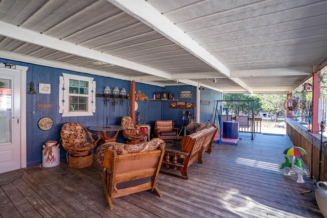 view of wooden terrace