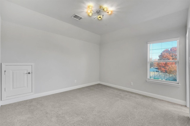 view of carpeted empty room