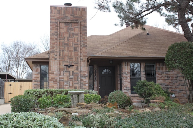 view of front of home