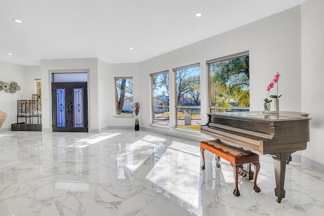 misc room featuring french doors