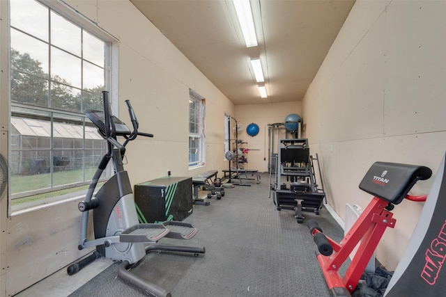 view of exercise room