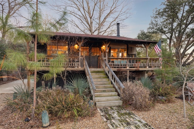 view of front of home