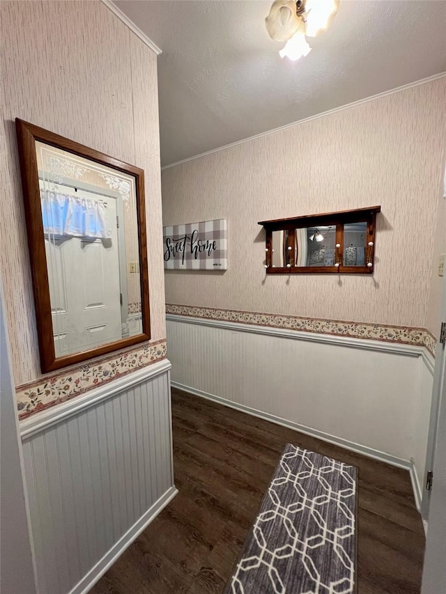 entrance foyer with dark wood-type flooring