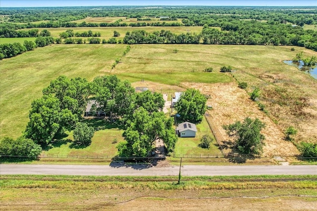 bird's eye view featuring a rural view