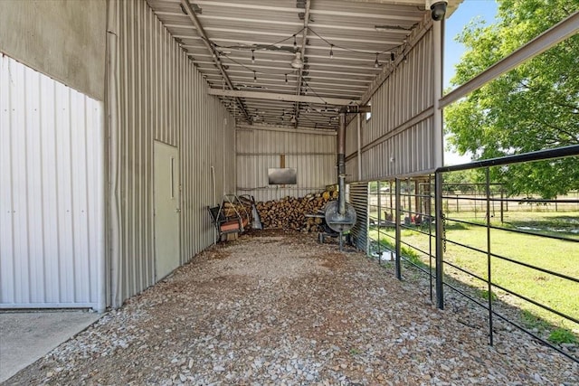 view of horse barn