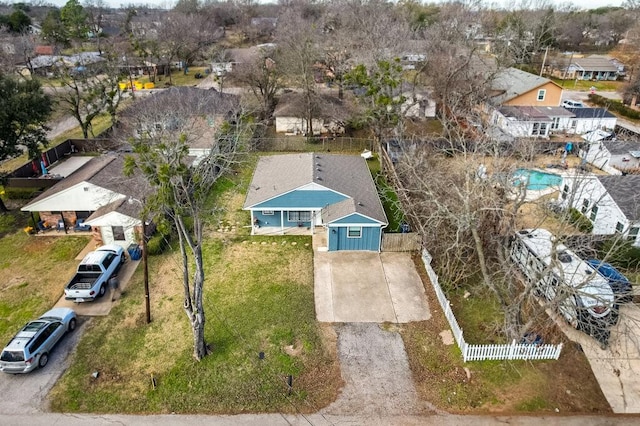 birds eye view of property