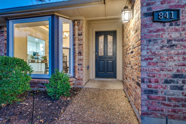 view of property entrance