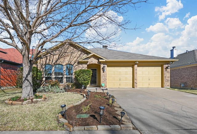 ranch-style house with a garage