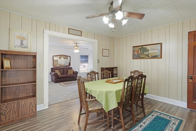 dining room featuring hardwood / wood-style flooring