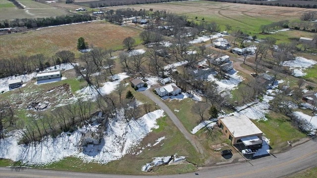 drone / aerial view featuring a rural view