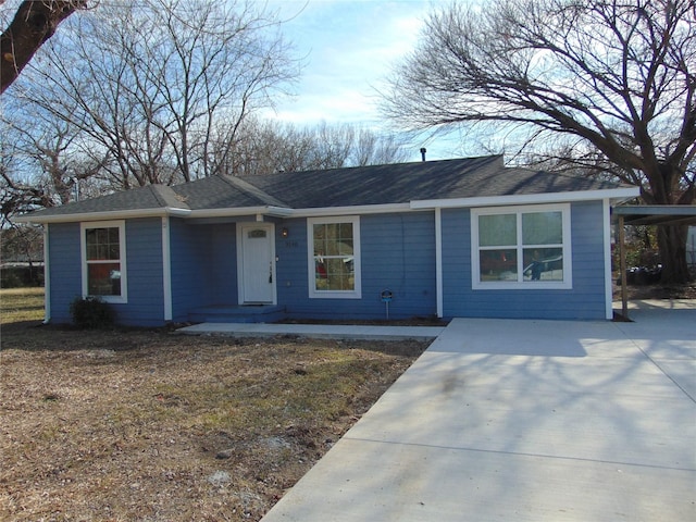 view of ranch-style house