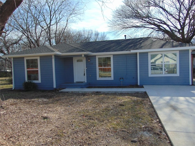 view of ranch-style home