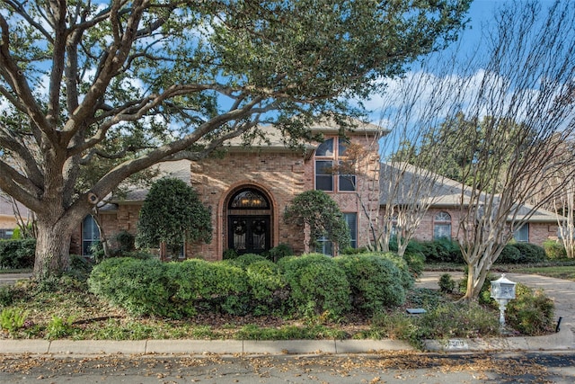 view of front of property with french doors