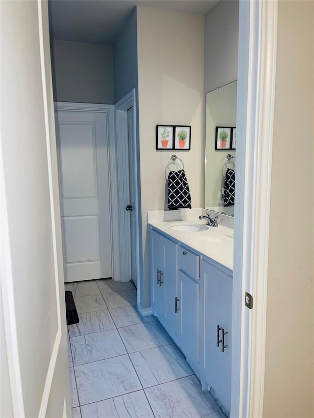 bathroom with vanity