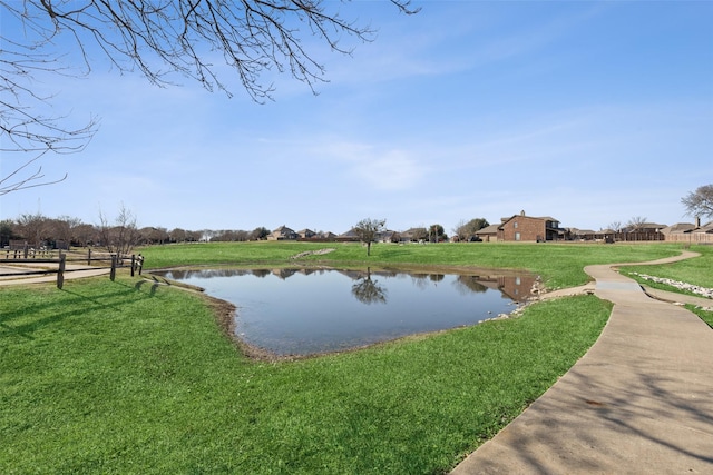 view of water feature