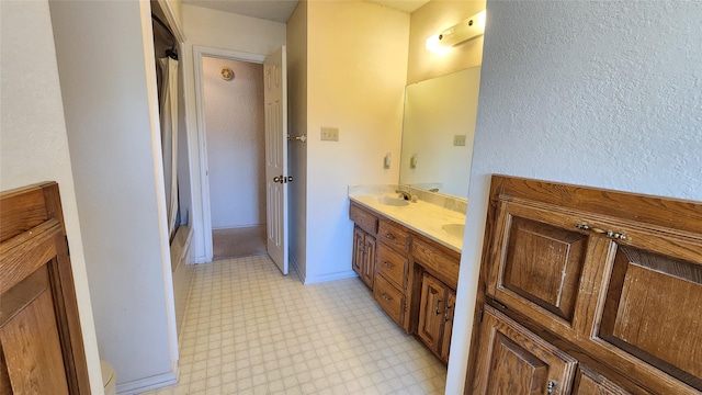 bathroom with vanity