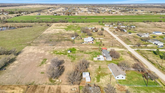 bird's eye view with a rural view