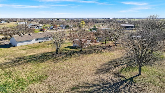 bird's eye view featuring a rural view