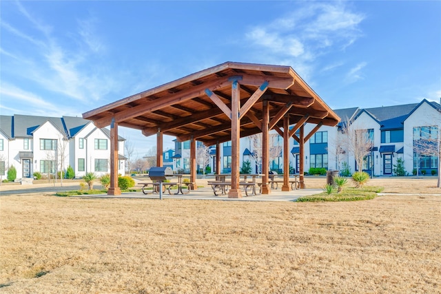 view of community with a yard