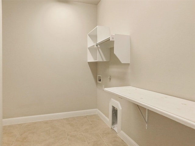 laundry room featuring washer hookup and hookup for a gas dryer