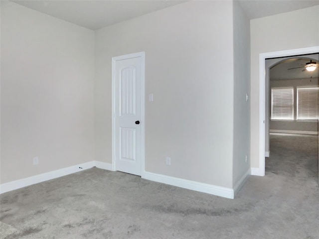 view of carpeted empty room