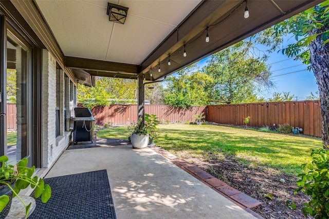 view of patio / terrace featuring area for grilling