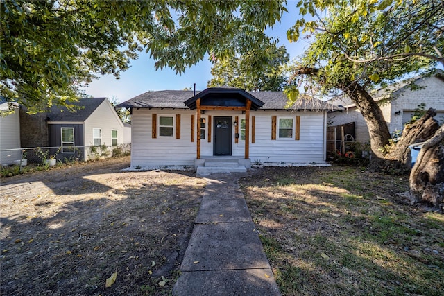 view of bungalow-style home