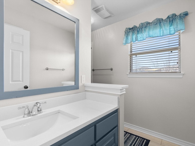 bathroom with vanity