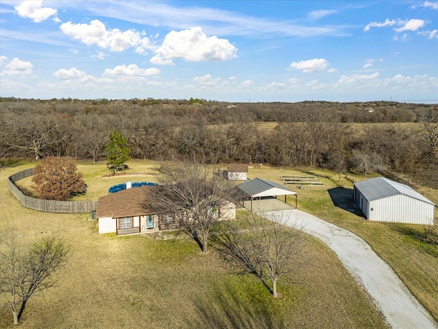 birds eye view of property