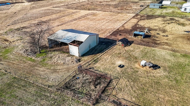 drone / aerial view featuring a rural view