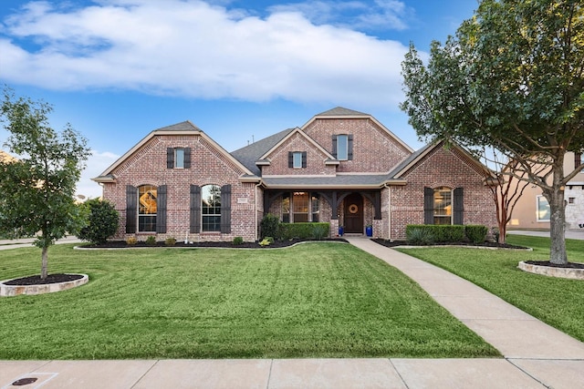 view of front of property with a front yard