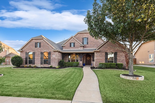 view of front of house featuring a front yard