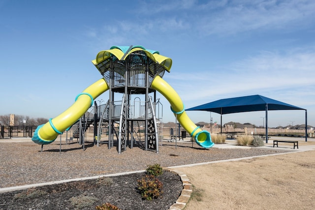 view of jungle gym