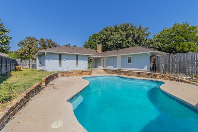 view of pool with a patio