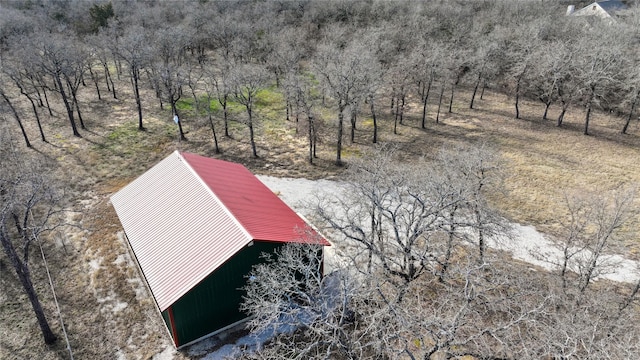 aerial view featuring a rural view