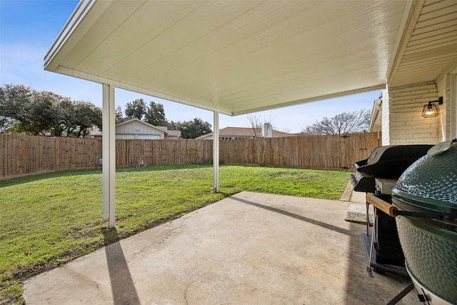 view of patio / terrace featuring area for grilling