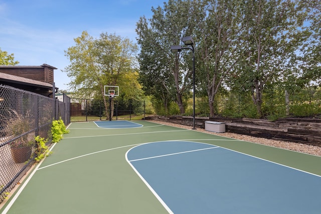 view of basketball court