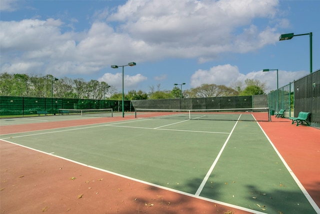 view of sport court