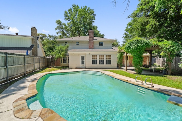 view of pool