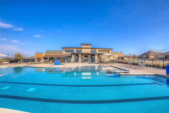 view of pool with a patio