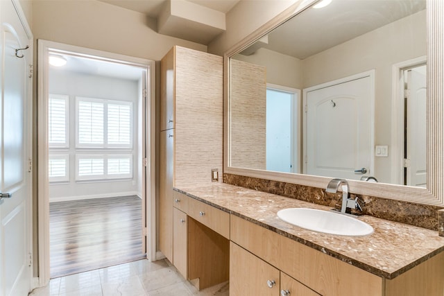 bathroom with vanity