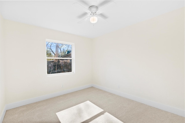 3506 Mcdonald Way, Garland, TX 75041 - empty room featuring carpet floors, ceiling fan, and baseboards