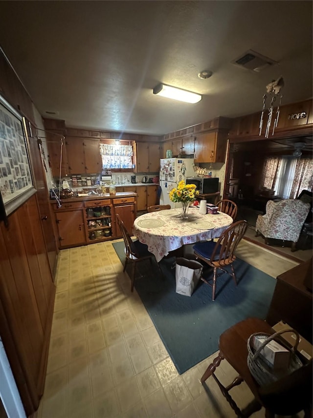 view of dining area