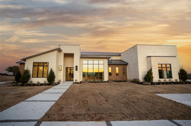 view of contemporary house