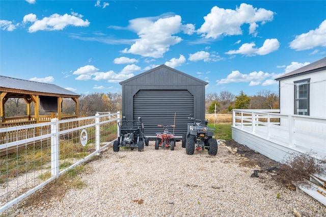 view of outdoor structure