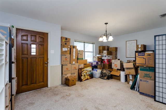 view of storage room