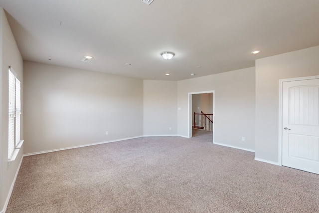 view of carpeted empty room