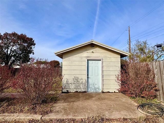 view of outbuilding