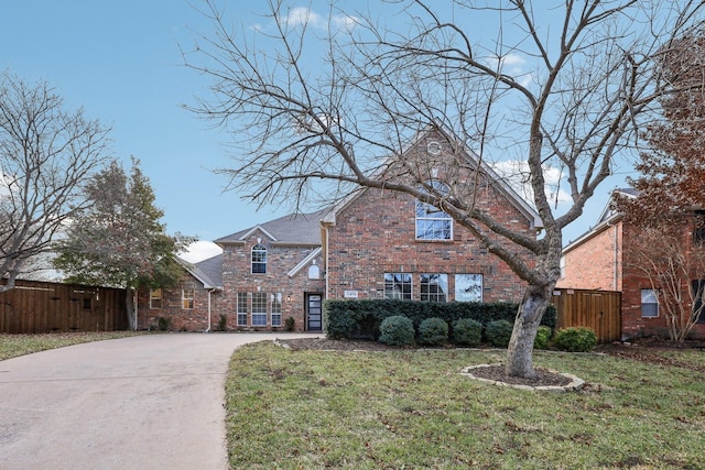 view of front property with a front yard